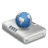 Network drive dark icon