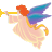 Xmas angel icon