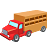 Cow wagon icon