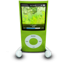 iPodPhonesGreen Icon 128x128px