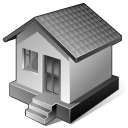 3 Gray Home Icon 128x128px