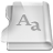 Aluminium font icon
