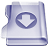 Purple download icon