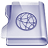 Purple idisk icon