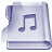 Purple music icon