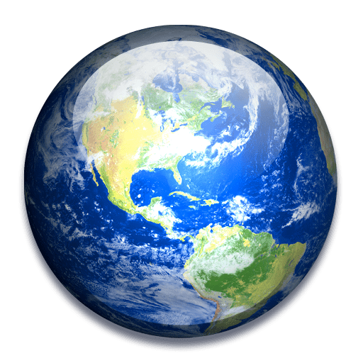Solar System Icons: Earth Icon 512x512px