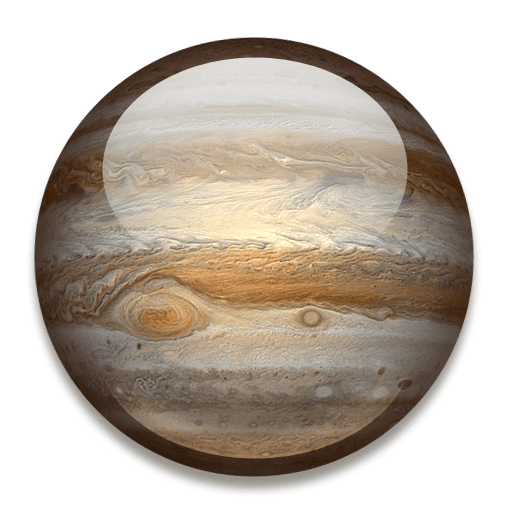 Solar System Icons: Jupiter Icon 512x512px