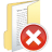 folder full delete icon