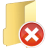 folder remove icon