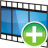 movie track add icon