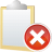 note remove icon