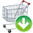 shopping cart down icon