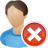 user remove icon
