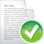 Blog post accept Icon 64x64px