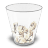 Trash w Outline full icon