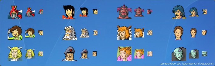 Voltes V Dark And Light Icons
