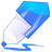 Pen blue Icon 48x48px