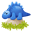 Dino blue Icon 32x32px