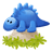Dino blue Icon 48x48px