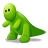 Dino green icon