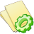 documents yellow exec icon
