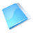 folder close blue icon