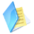 folder documents blue icon