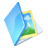 folder image blue icon