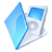 folder ipod blue icon