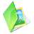 folder picture green icon
