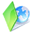 folder web green icon