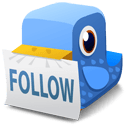 Bird follow Icon 128x128px