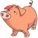 Pig Icon 128x128px