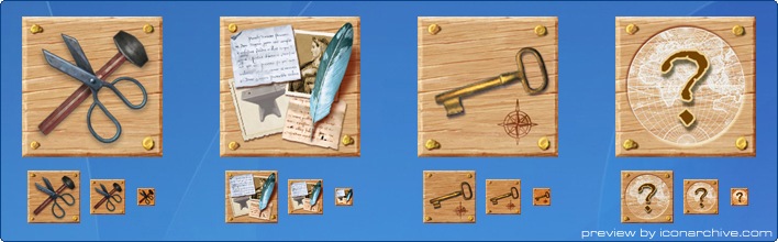 Wooden Web Icons
