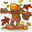 I Love Autumn Icon 32x32px