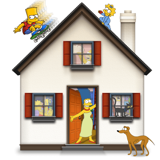 Simpsons 2 Icons: Home Icon 512x512px