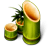 Takezake sake in a bamboo container icon