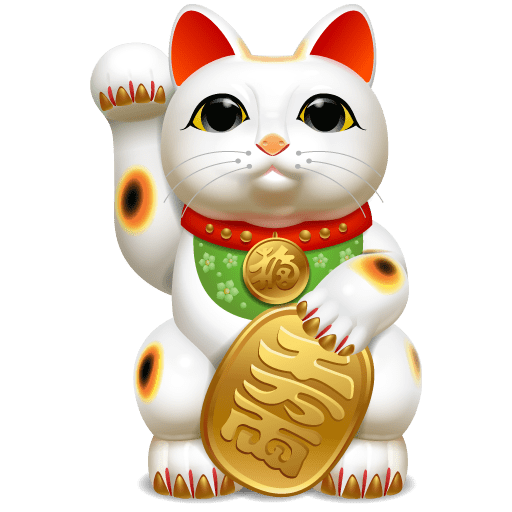 Maneki Neko Icons: Cat 2 Icon 512x512px