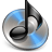 Black iTunes icon