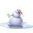 pool snowman icon