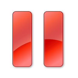 Pause Normal Red Icon