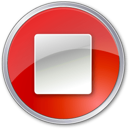 Stop Normal Red Icon