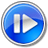 Step Forward Normal Blue icon