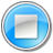 Stop Pressed Blue icon