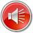 Volume Normal Red icon