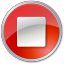 Stop Normal Red Icon 64x64px