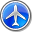 Airport Blue Icon 32x32px