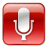 Microphone Normal Red icon