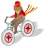 monkey bicycle icon