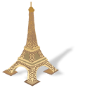 Eiffel tower Icon 128x128px